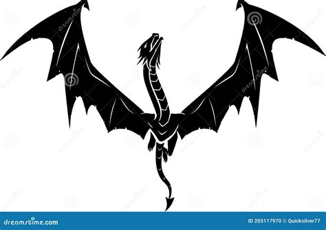 Dragon Silhouette Flying Stock Illustrations – 2,411 Dragon Silhouette Flying Stock ...