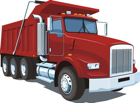 red dump truck png - Clipart World