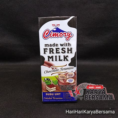 Jual Cimory Susu Uht Fresh Milk Chocolate Tiramisu Ml Shopee Indonesia