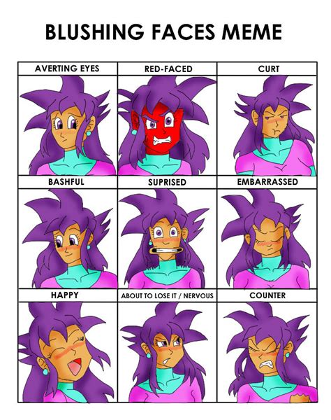 Blushing Faces Meme Jagaimo By Ssjgarfield On Deviantart