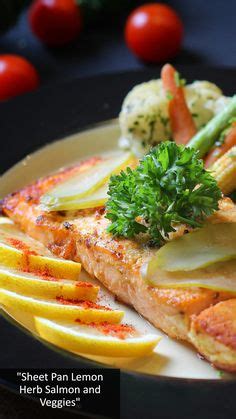 Sheet Pan Lemon Herb Salmon And Veggies Di