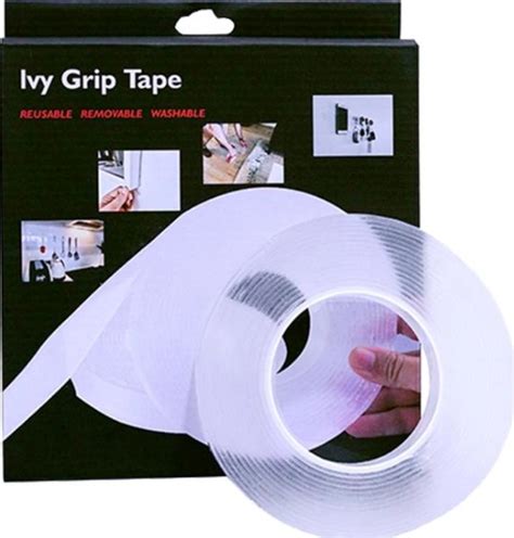 Багаторазова гелієва стрічка UKC Ivy Grip Tape 1 м прозора клеїться на ...