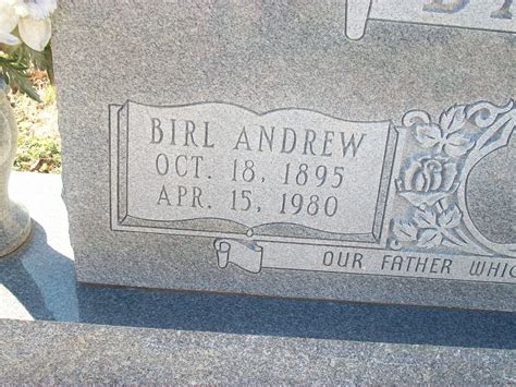 Birl Andrew Bandy 1895 1980 Find A Grave Memorial