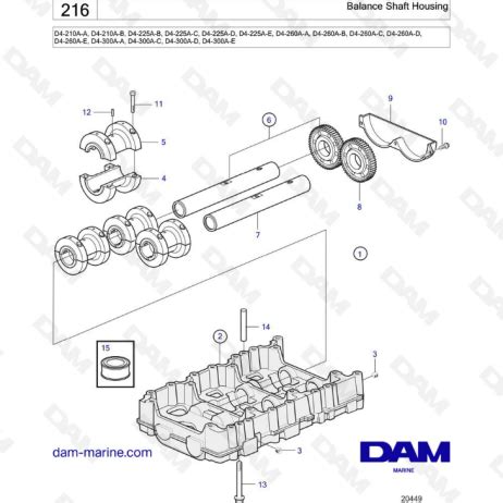 Volvo Penta D A D A D A D A Caja Del Eje De