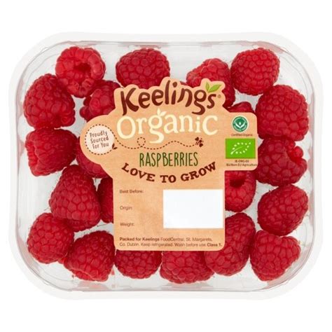 Keelings Organic Raspberries 125g Tesco Groceries