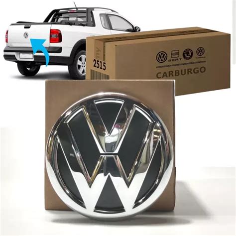 Emblema Logo Vw Tampa Traseira Mala Original Saveiro G5 G6