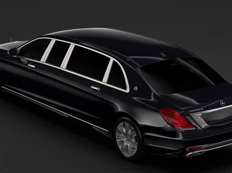 Mercedes Maybach S Pullman Guard Vv D Model Flatpyramid