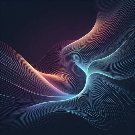 Premium Photo Abstract Background With Glowing Lines