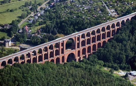 Luftaufnahme Reichenbach Göltzschtalbrücke bei Reichenbach im