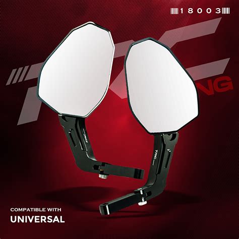 Trc Racing Bar End Side Mirror Universal Cnc Lto Approved