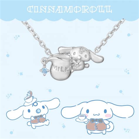 Sanrio Characters Cinnamonroll Milk Necklace Silver