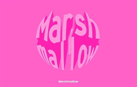 Marshmallow Logo typeface 11353659 Vector Art at Vecteezy