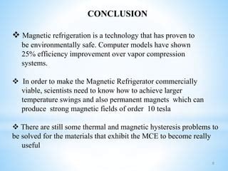 Magnetic refrigeration | PPT