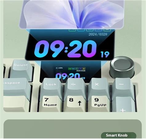 LT Mode Mechanical Keyboard RGB Full Key Hot Swappable Prelubed Switch With Volume Knob