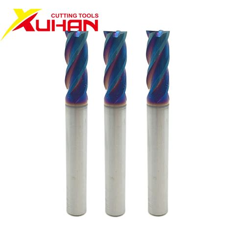 HRC65 Caibide End Mill 4flutes 6 0 50L Alloy Coating Tungsten Steel