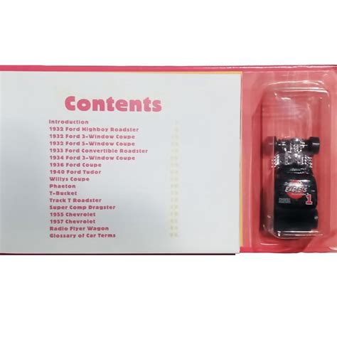 Hot Wheels Hot Rods Book N Car CollectiblesAndMoreInStore