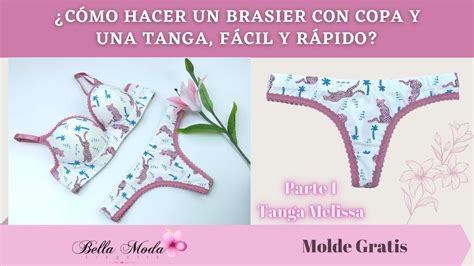 C Mo Hacer Una Tanga De Algod N Licra Diy Molde Gratis Youtube