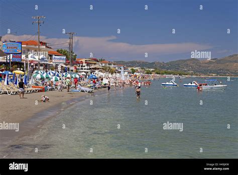 Greece Zakynthos Laganas Beach Stock Photo Alamy