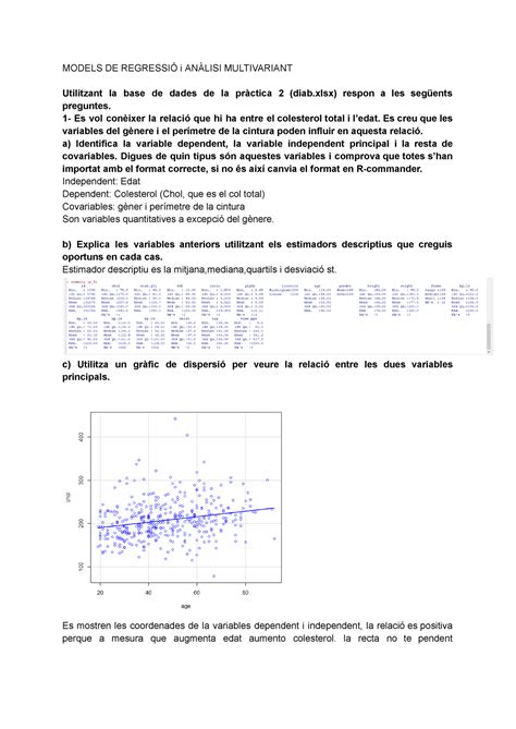 Pr Ctica Bioestad Stica Models De Regressi I An Lisi Multivariant