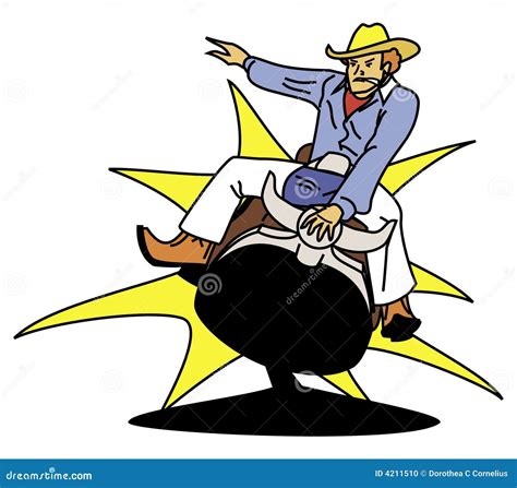 Bull Riding Vector Illustration 66917942