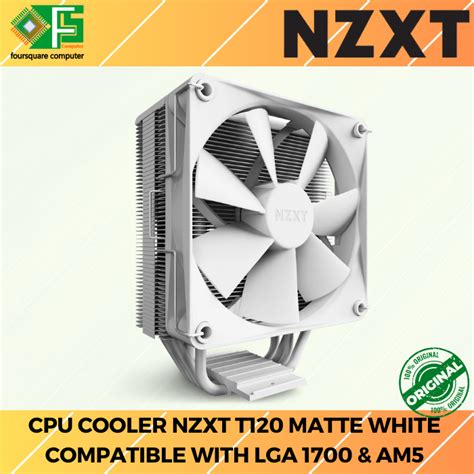 Cpu Cooler Non Rgb Nzxt T Matte White Hsf Cpu Air Cooler Shopee