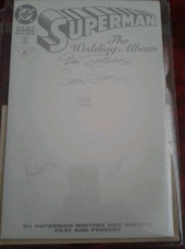 Comicsvalue Superman The Wedding Album Autographed Signed Comic