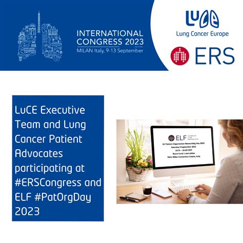 Ers International Congress 2023 Luce Participation Lung Cancer Europe