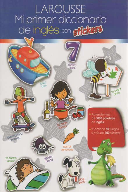 Mi Primer Diccionario De Ingles Con Stickers Librer A Am Rica Latina