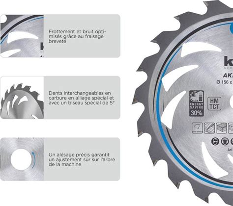 Lame De Scie Circulaire Easy Cut Coupe Fine Avec Dents Interchangeables