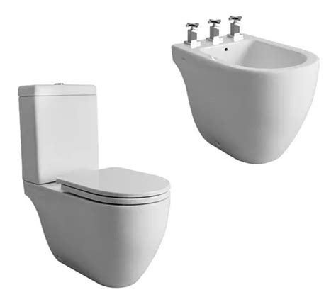 Combo Sanitario Ferrum Fontana Inodoro Tapa Deposito Bidet