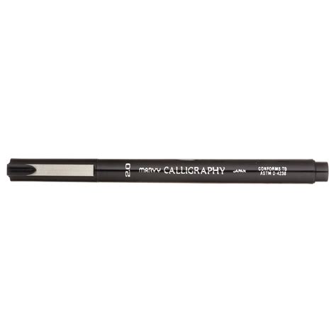 Uchida Marvy Calligraphy Pen 2.0mm Black - Wet Paint Artists' Materials ...