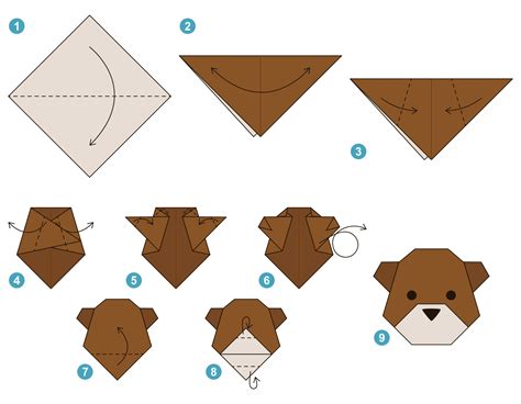 Bear Origami B Quy T G P G U B Ng Gi Y P M T Cho M I L A Tu I