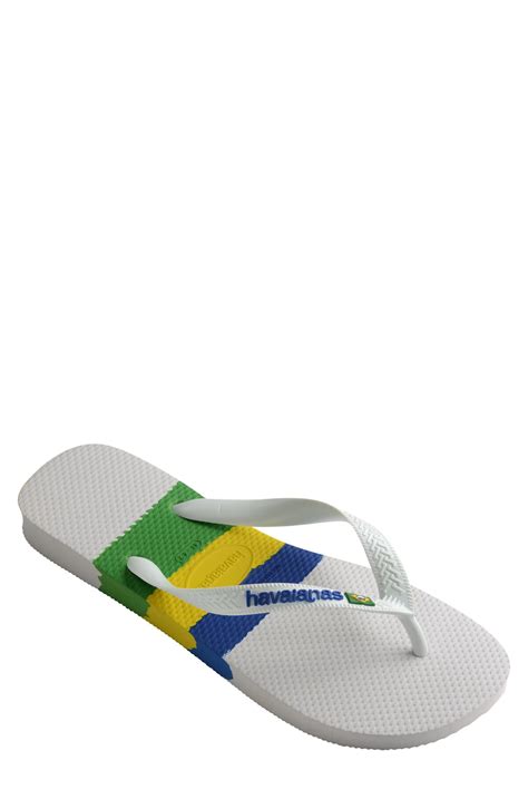 Havaianas Brazil Tech Flip Flop White Editorialist