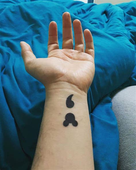 Aggregate More Than Music Note Semicolon Tattoo In Cdgdbentre