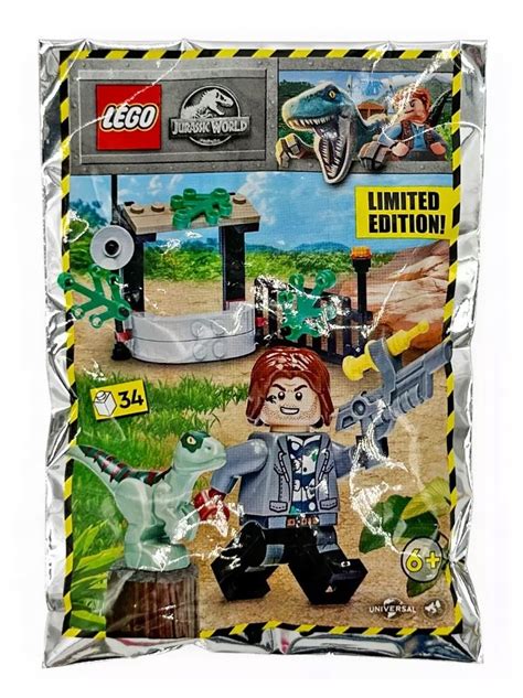 Lego Jurassic World Minifigure Polybag Rainn With Raptor