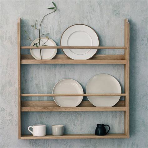 30 Wooden Wall Plate Rack Designs For Small Kitchen 87Designs Oak