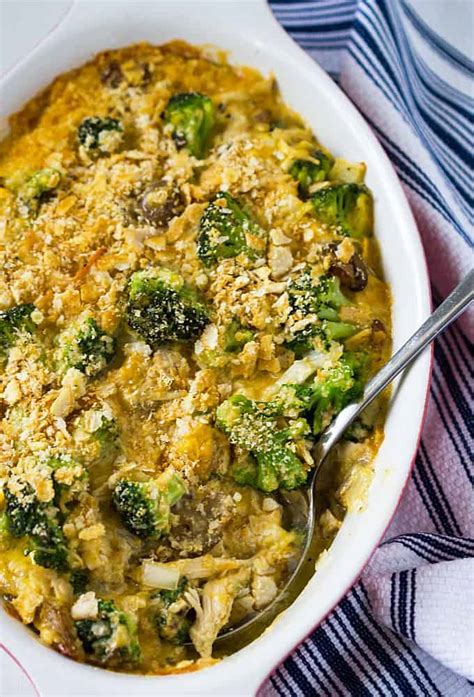 Chicken Broccoli And Mushroom Casserole