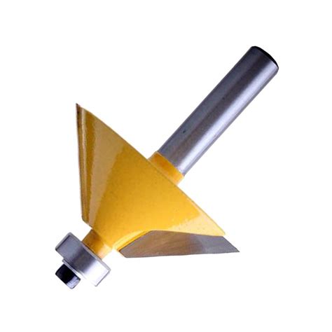 Aswadh 45 Degree Chamfer Edge Forming Router Bit 8mm Shank