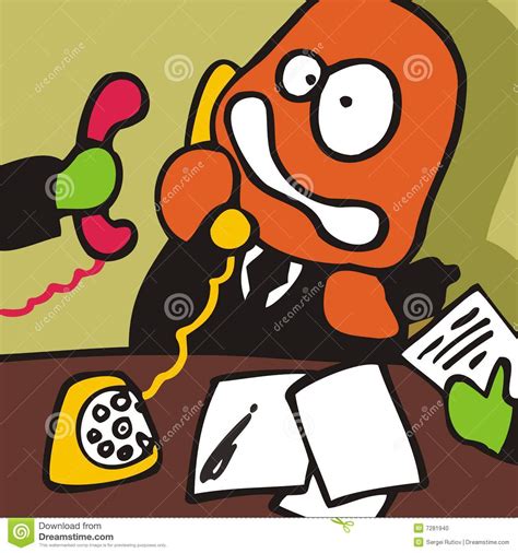 Cartoon Stress Telephone Stock Illustrations – 317 Cartoon Stress ...