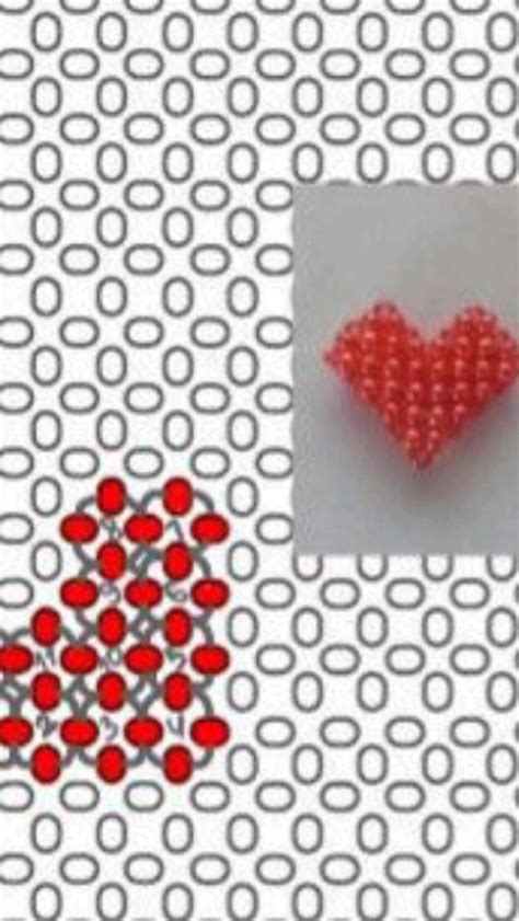 ♥️сердце♥️ | Бисероплетение, Поделки, Техники плетения бисером