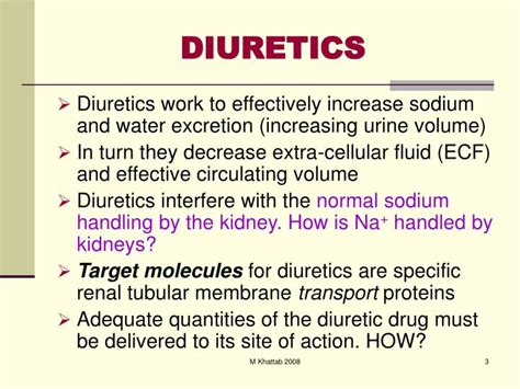 Ppt Diuretics From Diuresis To Clinical Use Powerpoint Presentation