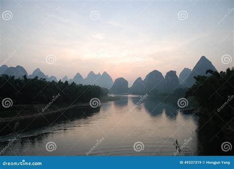 Lijiang Sunrise stock image. Image of shot, lijiang, yangshuo - 49337319