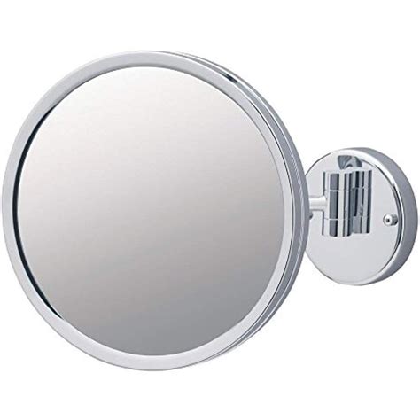 Jerdon 9-Inch Adjustable Wall Mount Makeup Mirror with 3x Magnification, Chrome Finish | Wall ...