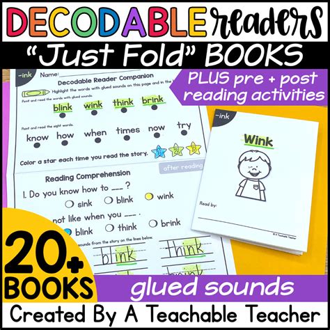 Glued Sounds Decodable Readers A Teachable Teacher