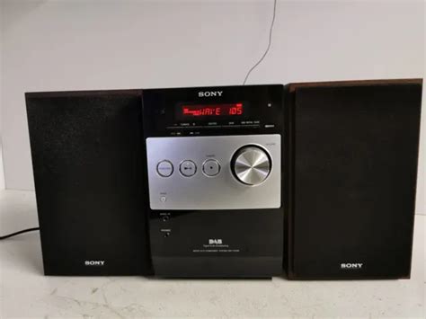 Sony Micro Hifi Cmt Fx Silver Black Dab Cd Player Shelf System