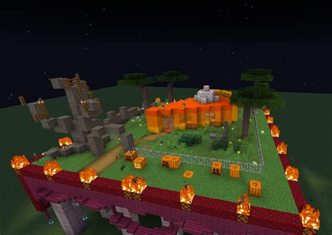 Skeleton Horses And Pumpkin Block Pie A Halloween Minecraft Build Off