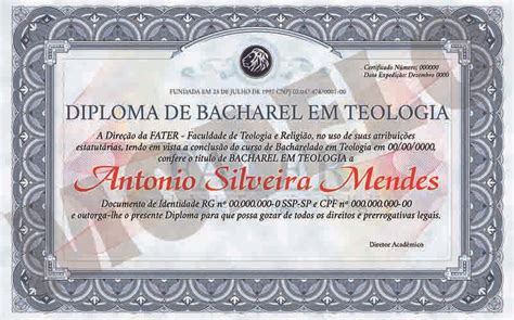 Diploma De Bacharel Fateree