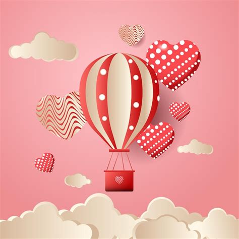 Premium Vector Valentine S D Vector Illustration Pink Heart Flying