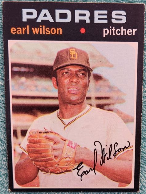 Earl Wilson San Diego Padres 1971 Topps Baseball Card 301 Ex Ebay