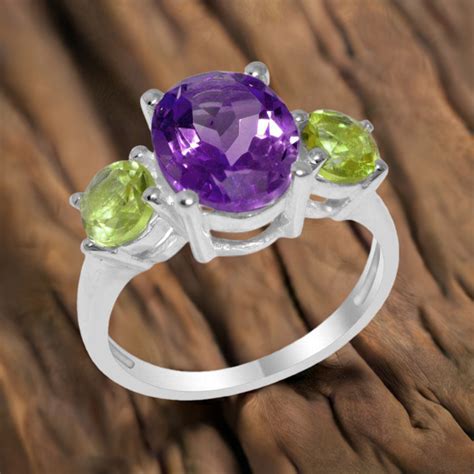 Silver Gemstone Rings Collection